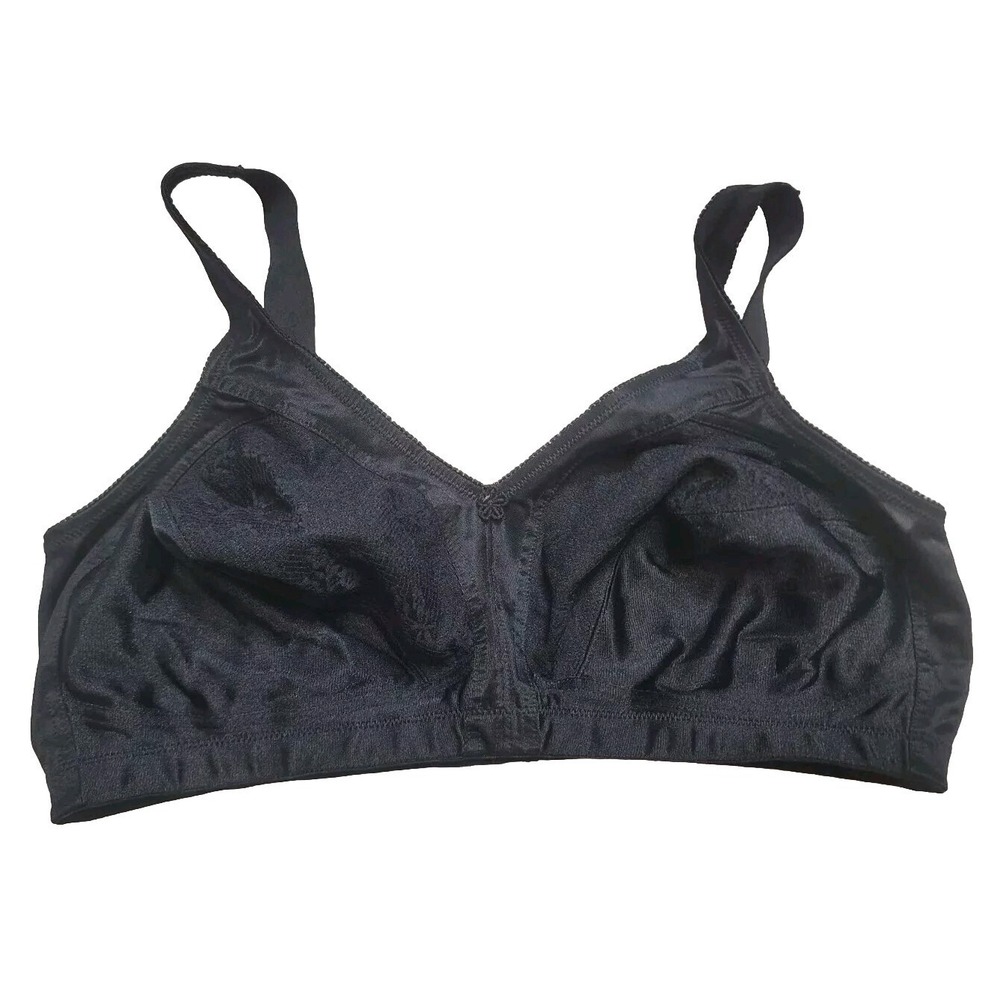 Underscore 42D Bra Cushion Strap Full Figure Support Black